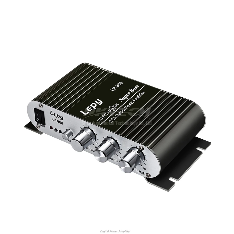 Lepy LP-808 Super Bass Digital Amplifier Stereo Audio Power For Mobile PC Ca fu 