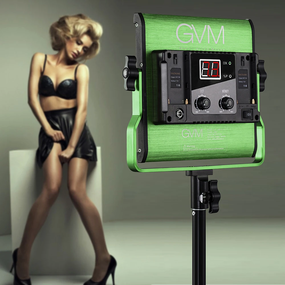 

GVM Dimmable LED Video Light for Video Photography Shooting CRI97 480 LED Studio Camera LED Lighting Kit