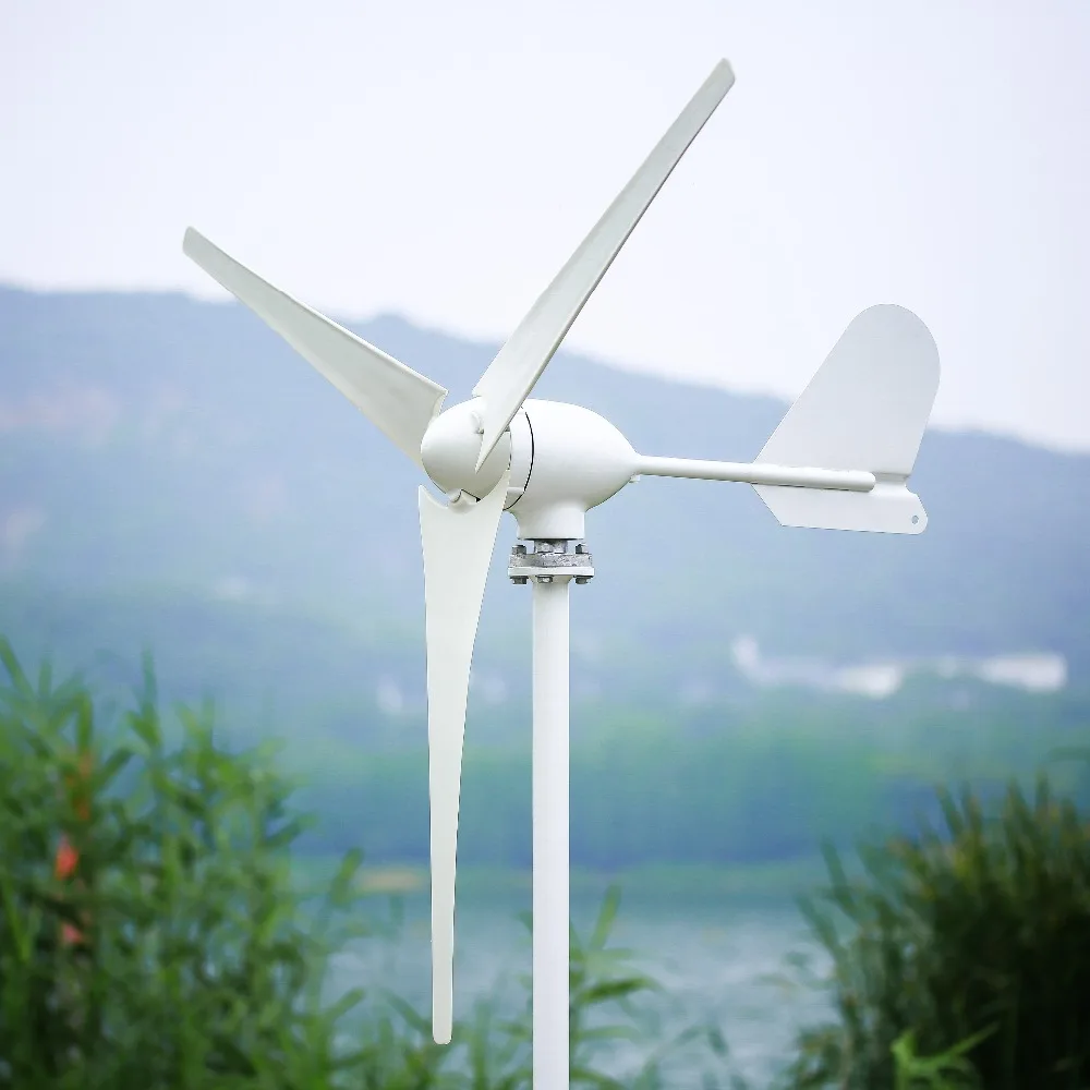 

500w wind turbine generator 12v 24v selectable AC wind generator combine with battery controller