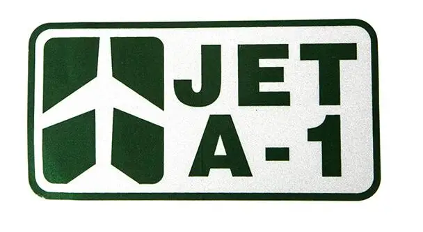 JET A-1 стикер, отражающий Водонепроницаемость мультфильм самолет для автомобиля багаж холодильник пилот полета команда красный/синий - Цвет: green