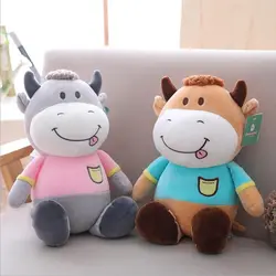 Новый стиль прекрасный небольшой плюшевая игрушка корова чучело плюшевые куклы дети подарок на день рождения