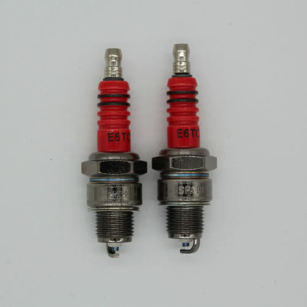 

2pcs E6TC High Performance Two stroke Four storke Motorcycle Spark Plug