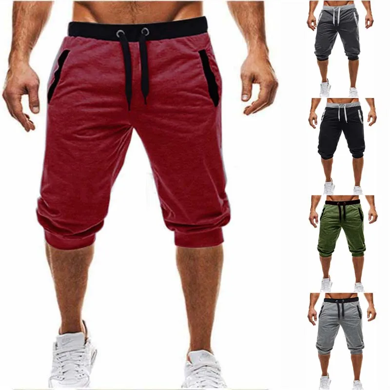 Весна и лето бренд для мужчин jogger Спортивные Лосины Шорты для женщин красный Мужчин's фитнес-шорты мужчин упражнения