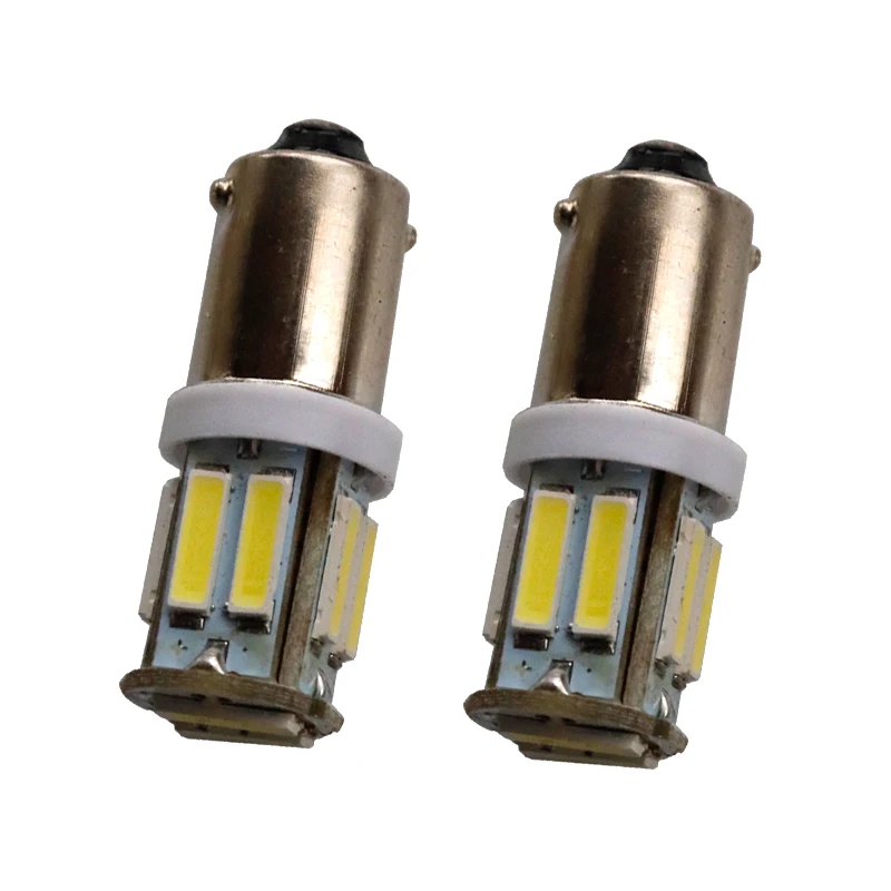 10 шт. BA9S 434 T4W светодиодов 7020 SMD H6W автомобильные внутренние лампы для чтения