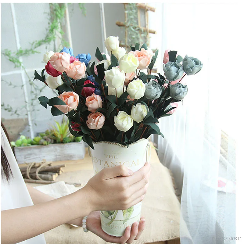 6 Heads / Bouquet Rose Decor Artificial Flower Home Decor Imitation Fake Flower for Garden Plant Desk Decor Hand-Holding Flower 6 Heads / Bouquet Rose Decor Artificial Flower Home Decor Imitation Fake Flower for Garden Plant Desk Decor Hand-Holding Flower