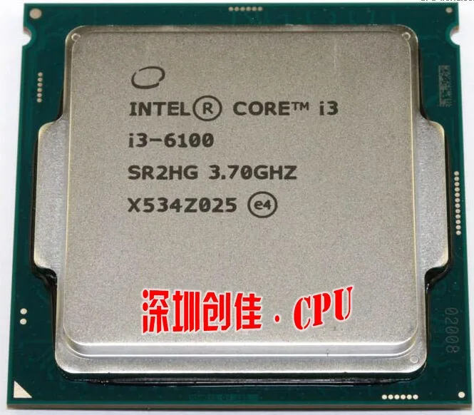 original Intel Core i3 6100 3.7GHz 3M Cache Dual Core 51W CPU Processor ...