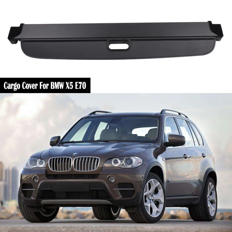 Задняя крышка для груза BMW X5 E70 2007 2008 2009 2010 2011 2012 защитный экран багажника защитные