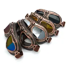 Copper Motorcycle Motocross Cycling Goggles Helmet Vintage Pilot Aviator Goggles Outdoor Sports Eyewear