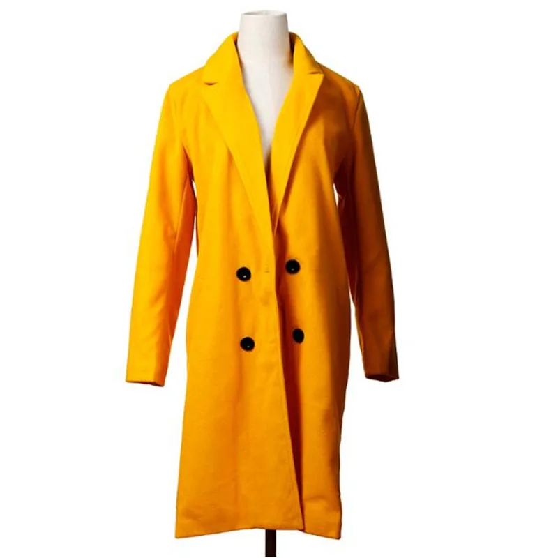 Женское повседневное пальто кардиган шерстяное Свободное пальто однотонный лацкан с длинными рукавами теплая верхняя одежда осень зима офисное пальто плюс