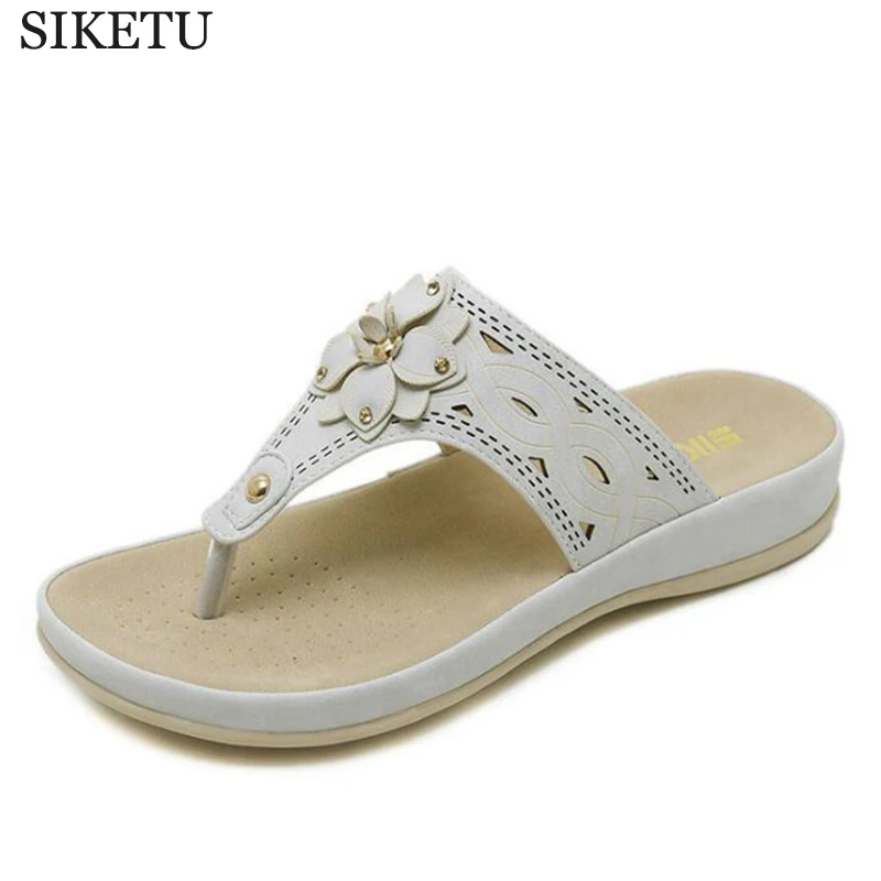 

Flower Women Slippers Flip Flops Summer Women rivet Diamond Beach Slides Sandals Casual Shoes Slip On Slipper platform shoes c40