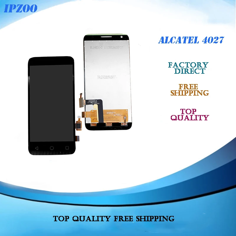 100% протестированный ЖК-дисплей + сенсорный экран для Alcatel One touch Pixi 3 4 5 4027D 4027X OT4027 4027