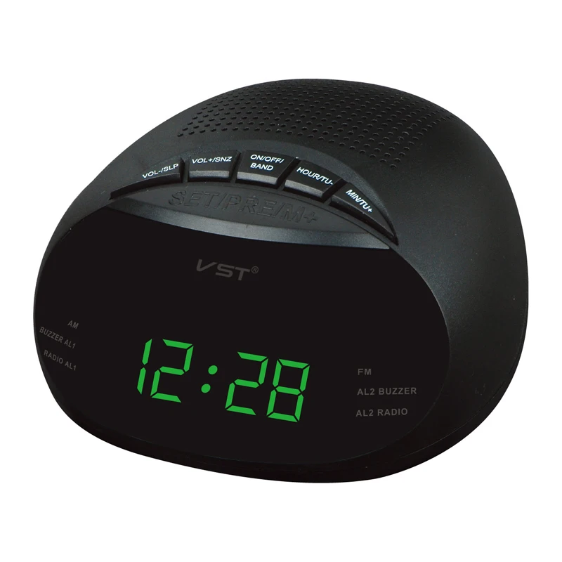 

LED AM FM radio digital brand alarm clock backlight snooze electronic home LCD table clock radio despertador digital led