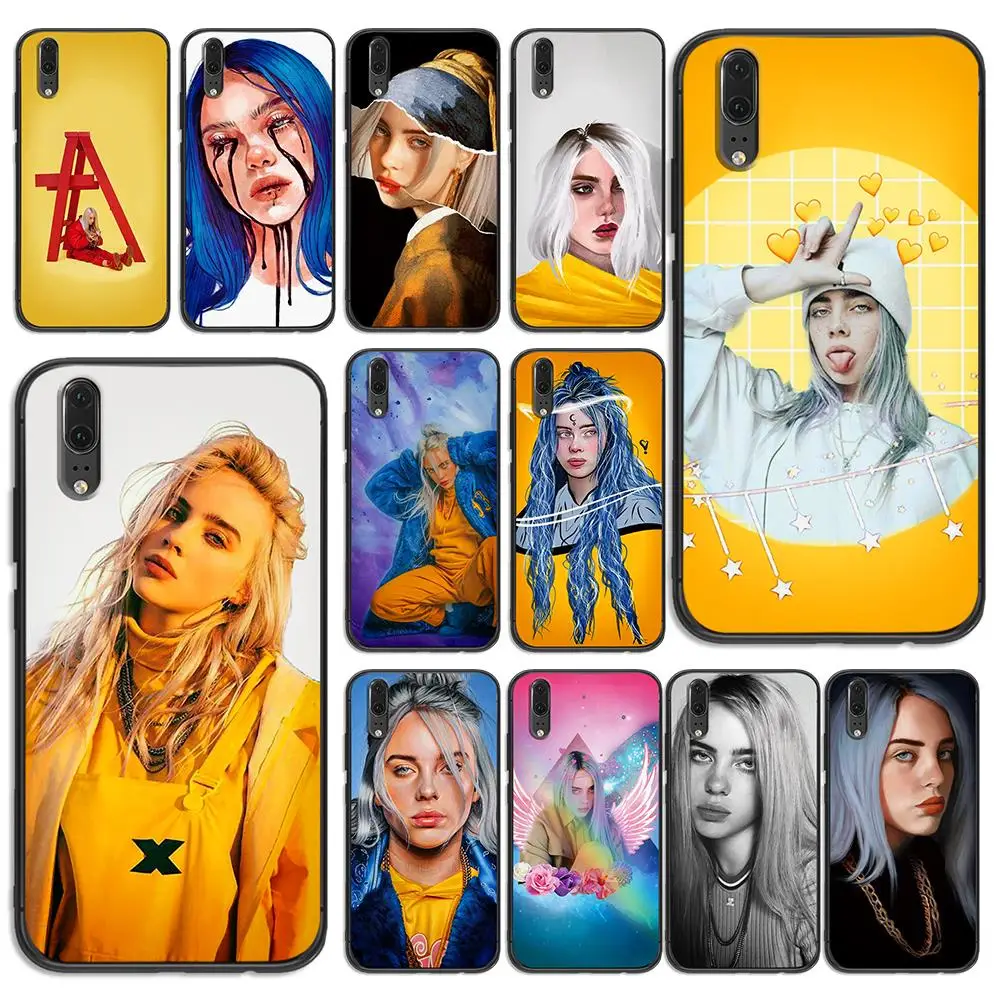 

Hot Billie Eilish Music Singer soft phone For huawei Honor 6A 7A 3GB Pro 7X 8X 8C 10 Lite Note 10 Back Cover case