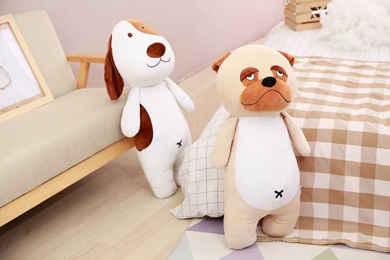 80 см милая плюшевая собака хаски игрушки мягкие Щенок Кукла Kawaii зверушки в подарок для маленьких детей Рождественский подарок для детей