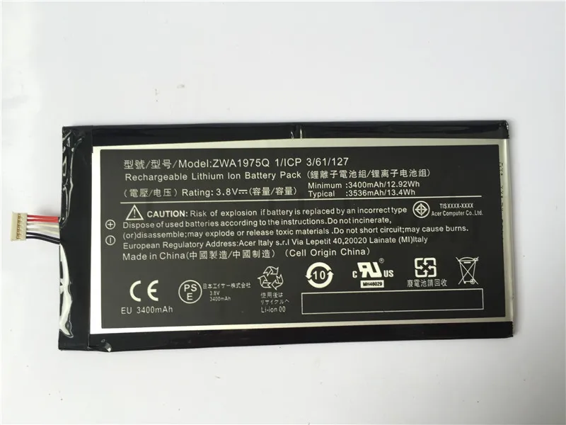 

ALLCCX high quality Tablet PC battery ZWA1975Q for Acer A1-713 A1-713HD Iconia Tab 7 with good quality