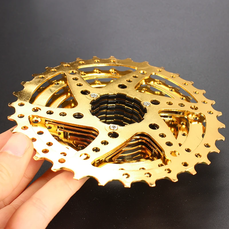 SUNSHINE-SZ 11-32 T 9 скоростная кассета 9 s Gold Freewheel MTB горный велосипед стальные золотые звездочки для системы деталей