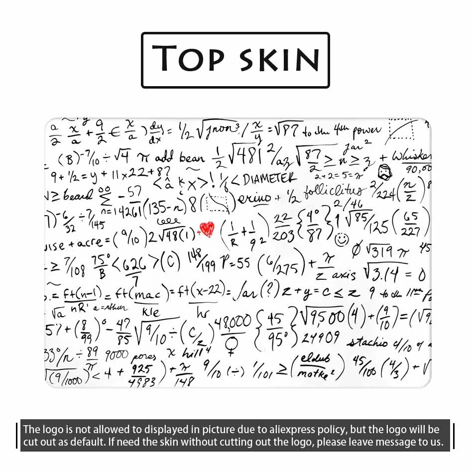 Formulas Graffiti Fun Laptop Skin for Macbook Air Pro Retina 11 12 13 15 inch Mac Dell HP Mi Notebook Protective Decal Stickers