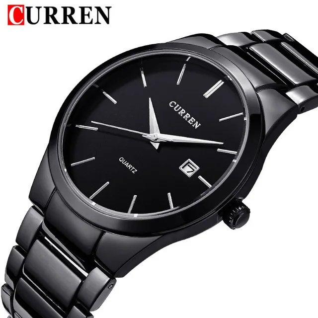 2016 new fashion Curren brand design business calender men male clock casual stainless steel luxury wrist quartz watch gift 8106 brand new curren brand design man male business sport clock casual steel military classic outdoor wrist quartz luxury gift watch