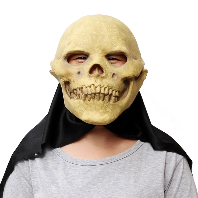 GNHYLL вечерние латексные маски маска-череп для взрослых полная голова лицо дышащая Хэллоуин маски карнавальные Маскарадный костюм Театр