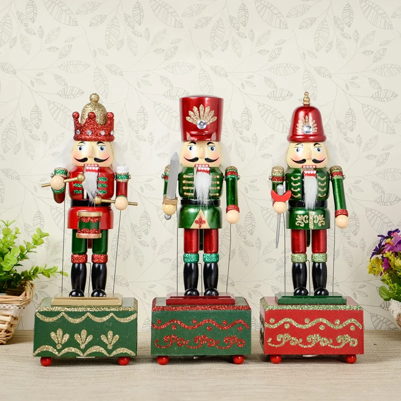 

Manufacturers selling the new 32CM music box birthday gift Nutcracker Nutcracker music box