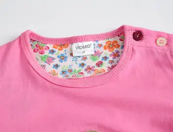 VIDMID 2-10 years baby Girl t-shirt big Girls tee shirts for children girl blouse sale t shirt 100% cotton kids summer clothes 3