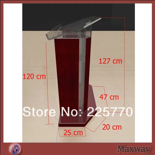 The sanctity of the church acrylic podium -