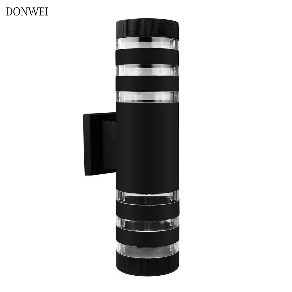 

DONWEI E27 Up Down Dual-Head LED Wall Light Outdoor Decorative Waterproof Aluminum Wall Lamp for Yard Porch Corridor Balcony