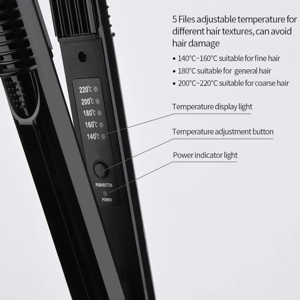 Регулируемый температурный гофрированный щипцы для волос, керамический нагреватель кукурузного утюга, щипцы для завивки волос 43