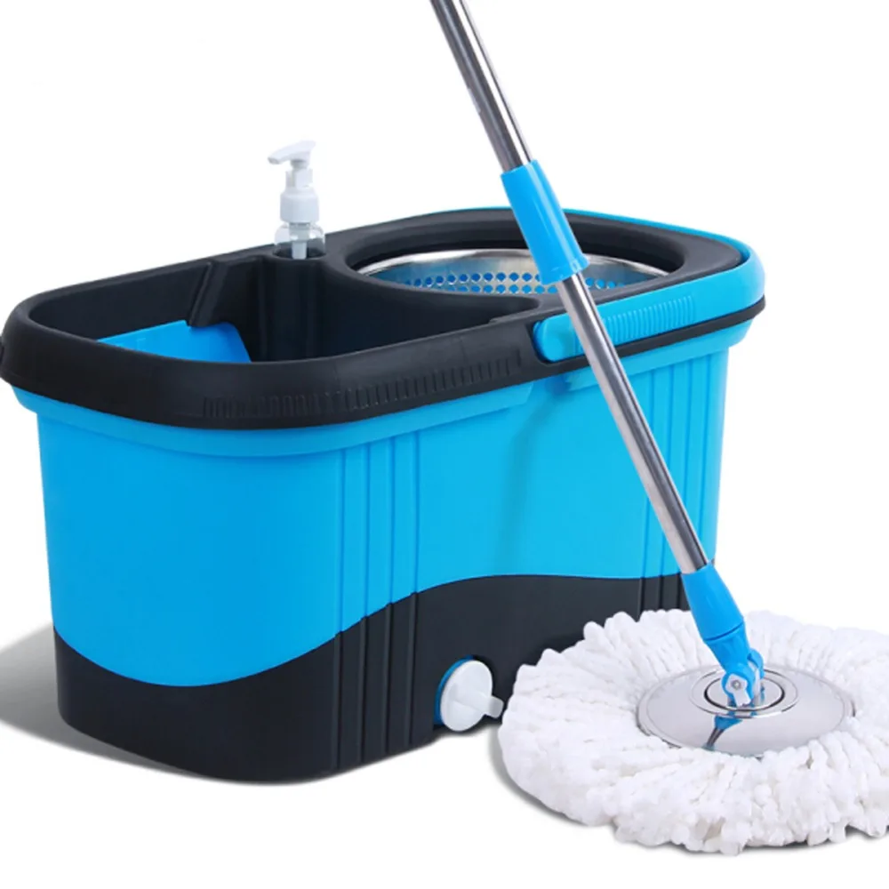 

Magic Mop With Bucket Easy Microfiber Mop Rotating Mop Household Floor Cleaning Set With 4 mop heads