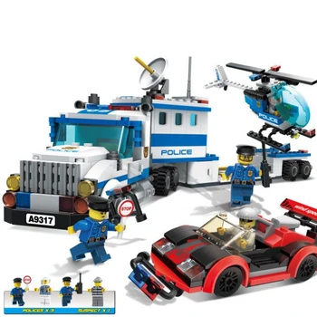 

Building Block Model Police Educational Toy Child 10424 Compatible Brick Legoing Police Car Hunting Gangster 60047