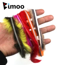 6 pçs cores sortidas 3mm tiras estreitas do zonker tiras do coelho da lebre para a mosca que amarra material rosa vermelho laranja amarelo verde natural