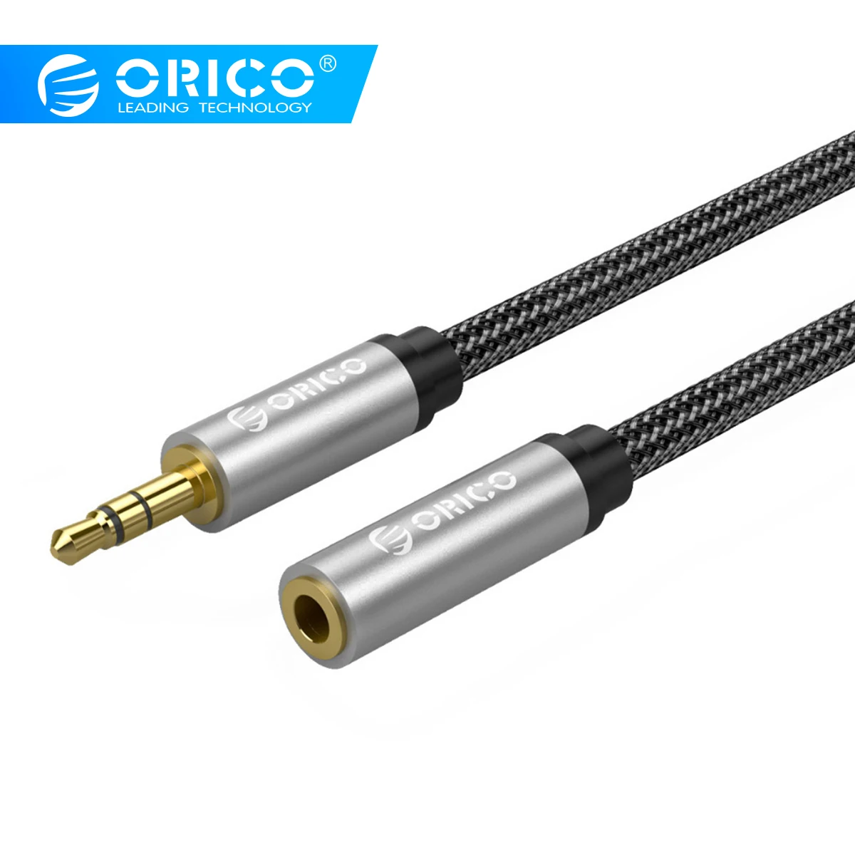

ORICO Audio Cable Jack 3.5mm Aux Cable Jack Male To Female Stereo Speaker Line For Computer iPhone Laptop TV DVD 0.5m 1m 1.5m 2m