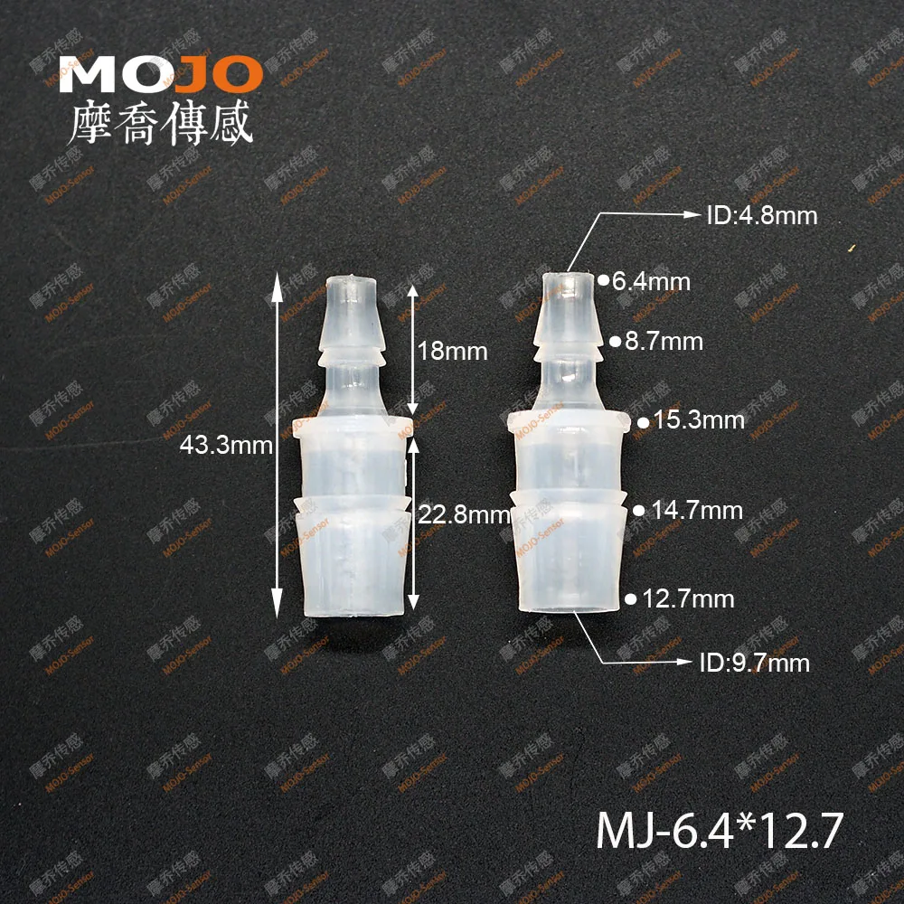 

2020 Free shipping MJ-S6.4X12.7(10pcs/lots) PP Reducing Straight type barbed water fitting connectors