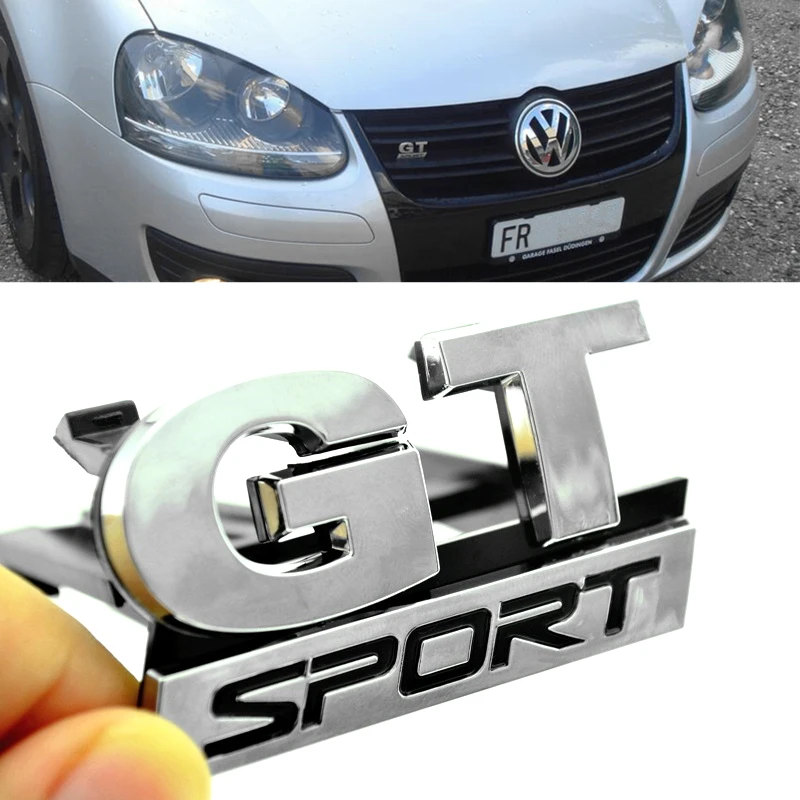 GT SPORT logo Car Emblem Front Grille Grill Badge Hood Emblem