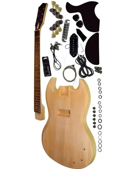 Cheap Free shipping  SG selectric guitar kit/unfinish guitar/Diy electric guitar