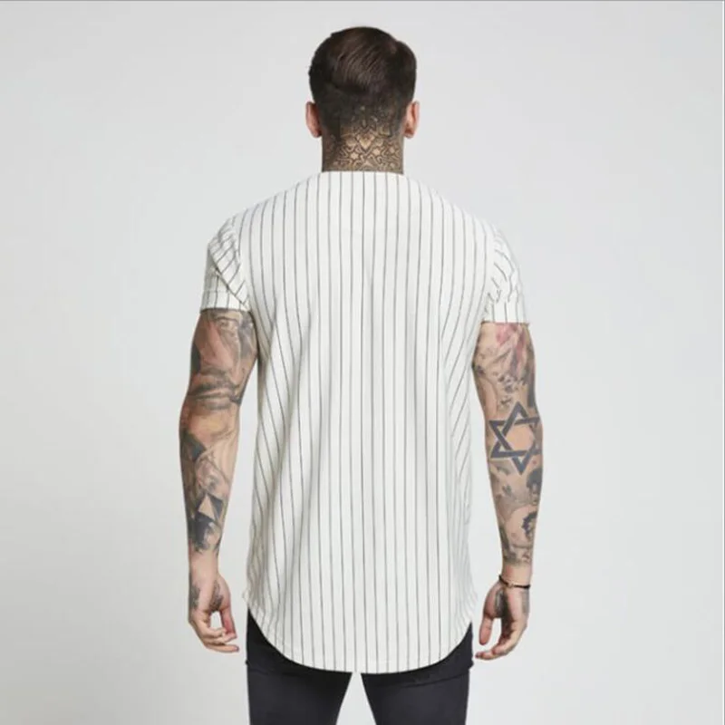 baseball jersey with stripes
