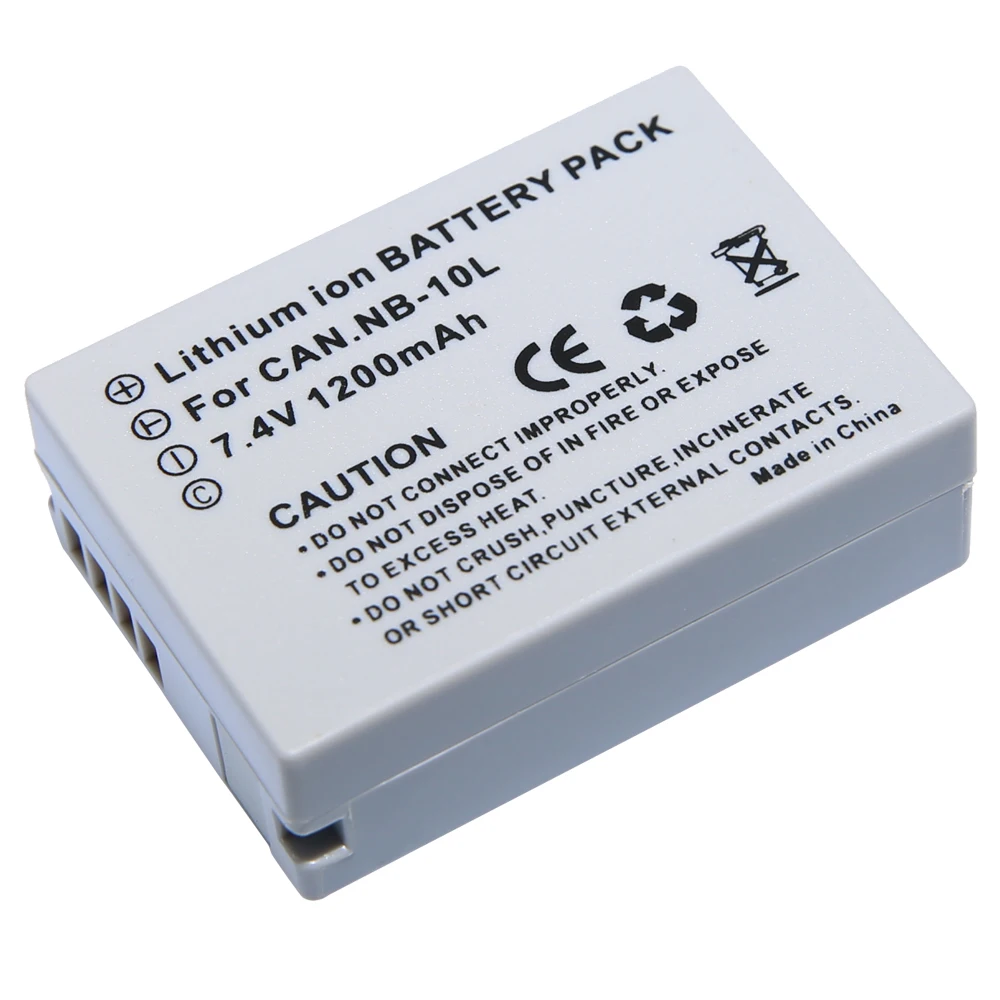 3 шт./лот 7 4 в 1200 мАч Цифровая камера Аккумулятор NB 10L NB10L для Canon G1X G15 G16 SX40HS SX50HS SX60HS