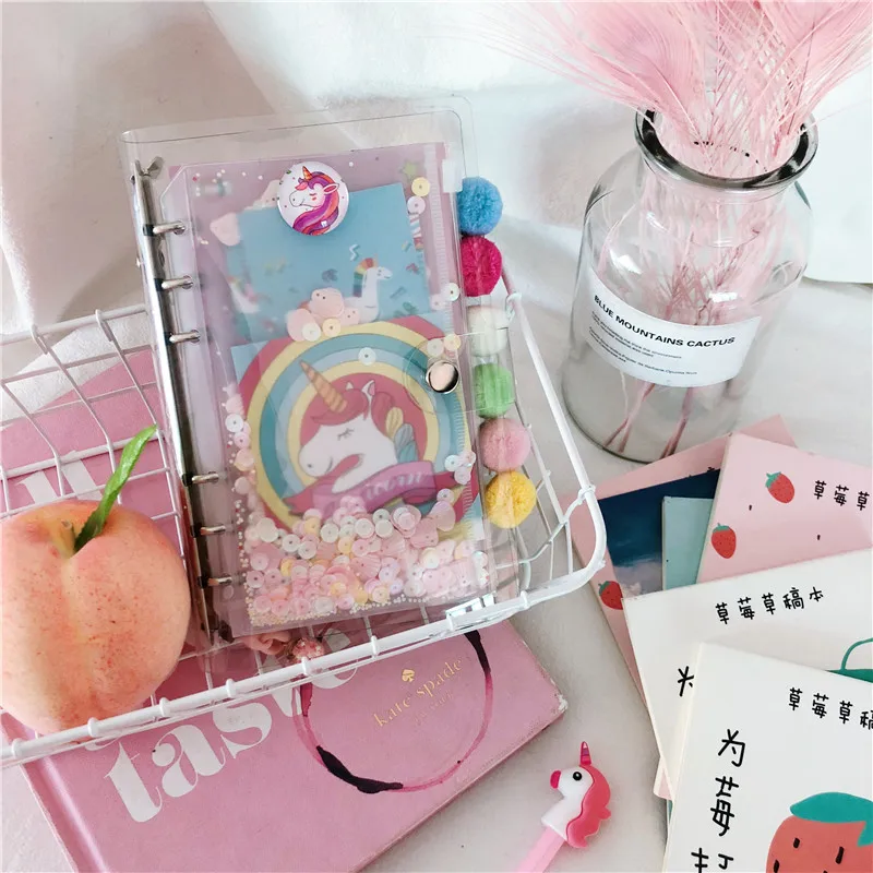 Plano de Dia Caçoa o Presente Jugal 2019 New Unicorn a6 Semana Planejador Caderno Espiral Mão book Papelaria Kawaii Diário Cadernos Memo Pad 24 Cheap Cadernos