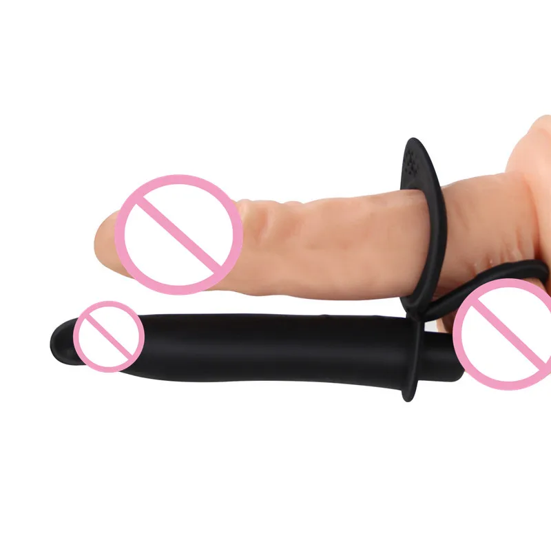 Hot double dildo Dual strap system penis traction