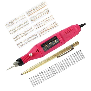 

Electric Micro-Engraver Pen Mini Diy Engraving Tool Kit For Metal Glass Ceramic Plastic Wood Jewelry With Scriber Etcher 30 Bi