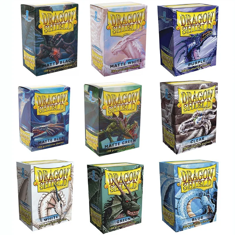 

100pcs/Pack High Quality Dragon Shield Sleeves Colorful Matte Cards Sleeves Cards Protector for Board Game Trading Cards Sleeve