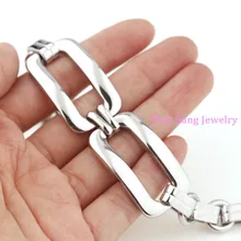 New Unique Women Ladies Jewelry Silver Gold Tone Stainless Steel Chain Bracelet Top Quality Steel Chain Bangle Bracelet