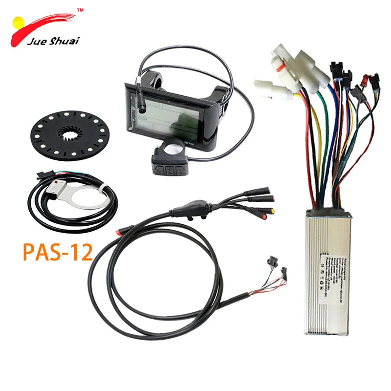 48 в 1000 Вт контроллер электрического велосипеда набор синусоидальной волны S900LCD дисплей водонепроницаемый кабель для электрического велосипеда Ebike комплект запчасти - Цвет: PAS-12 With wire