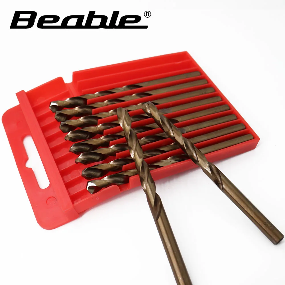 Clearance sale twist drill bit M35 6.5MM 10PCS cobalt metal drill tools
