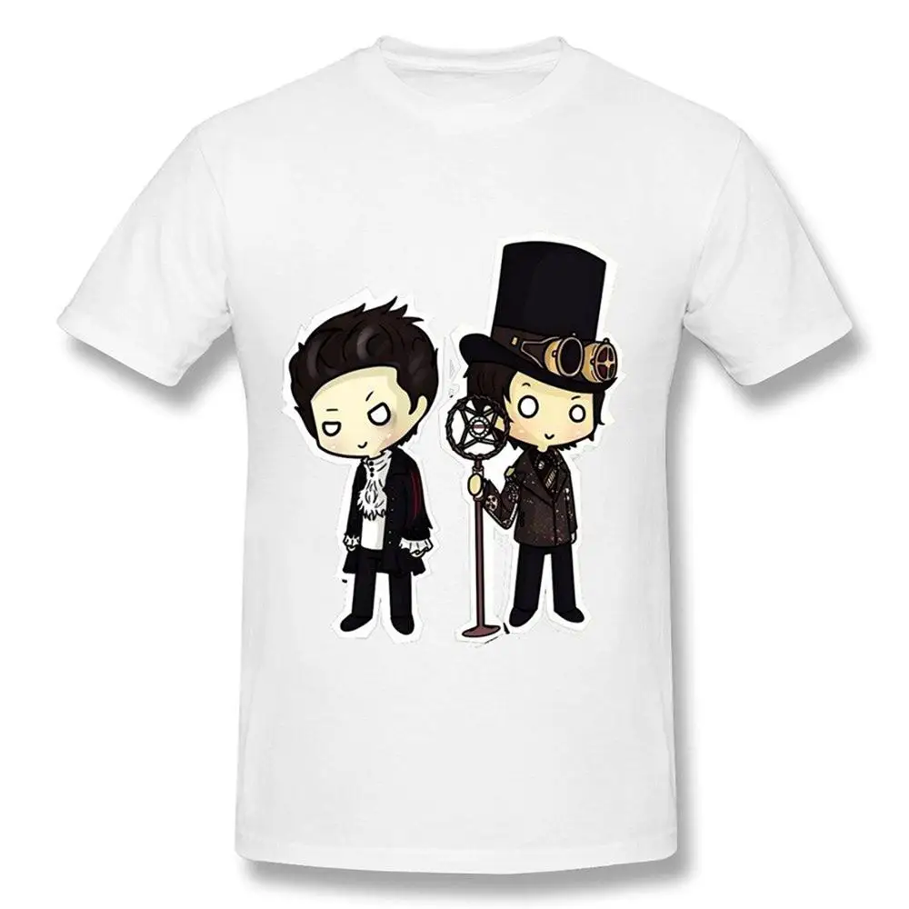 Panic! At The Disco Short Sleeve Crew Neck Casual T-shirts For Men | Мужская одежда