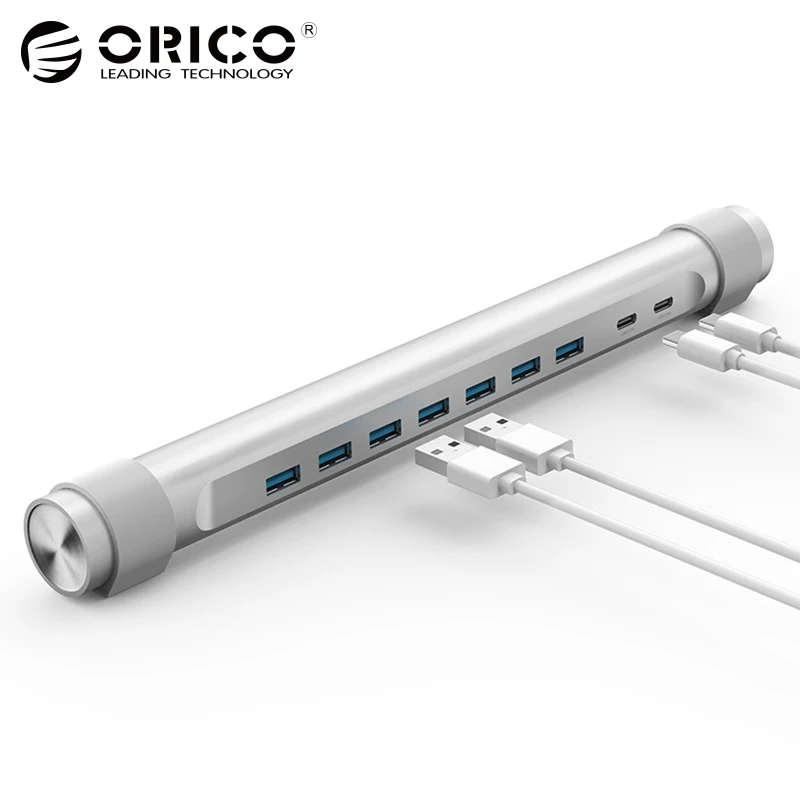 

ORICO USB 3.0 HUB USB C 7 Ports Super Speed 5Gbps Splitter PD For Laptop Desktop Computer Peripherals Usb Power Adapter HUB