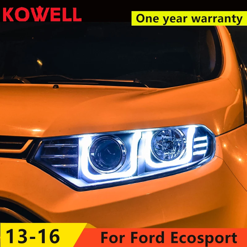 KOWELL Car Styling for Ford Ecosport Headlights 2013 2017 Ecosport LED