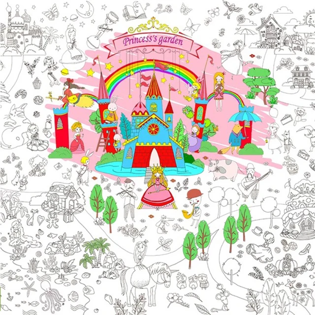 Online Shop 115080m Childrens Coloring Book Scene Painting Theme Graffiti Miaohong This Baby Great Drawing Paper 115m