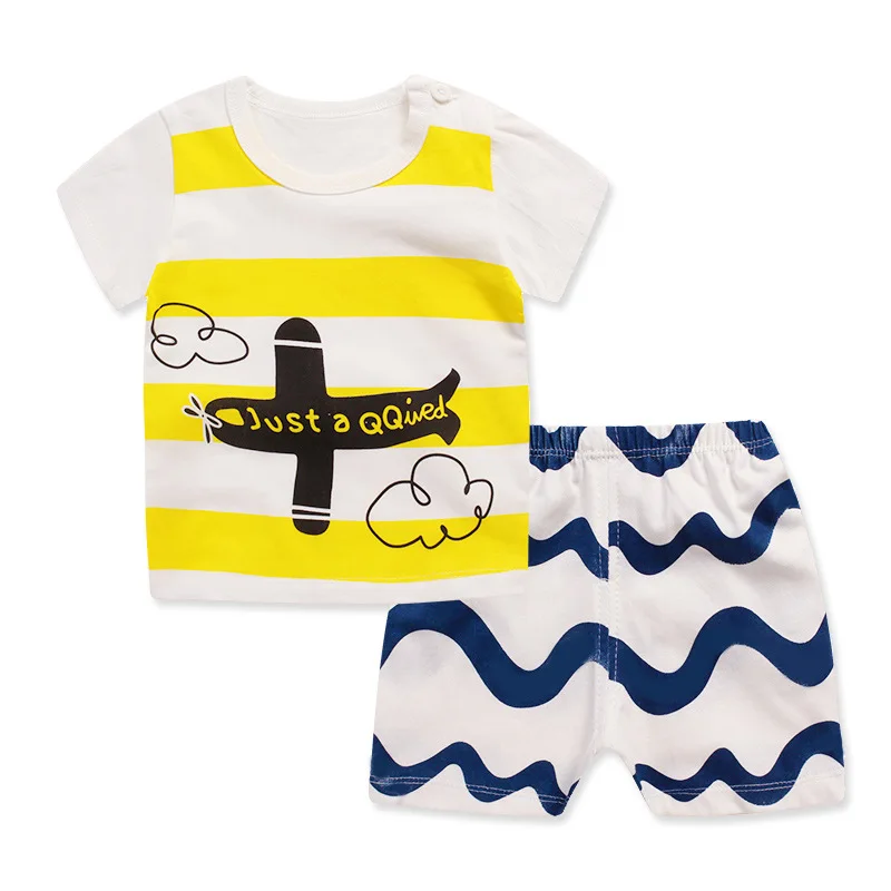 New Summer Brand Baby Boy Clothes Newborn Set Fashion T Shirt + Shorts