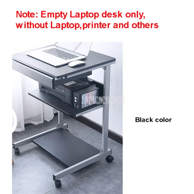 Vergelding valuta Missionaris Simple With Drawer Design Printer Layer Rack Office/home Table For Laptop  Desk Notebook Movable With 4 Wheel Carbon Steel Base - Lapdesks - AliExpress